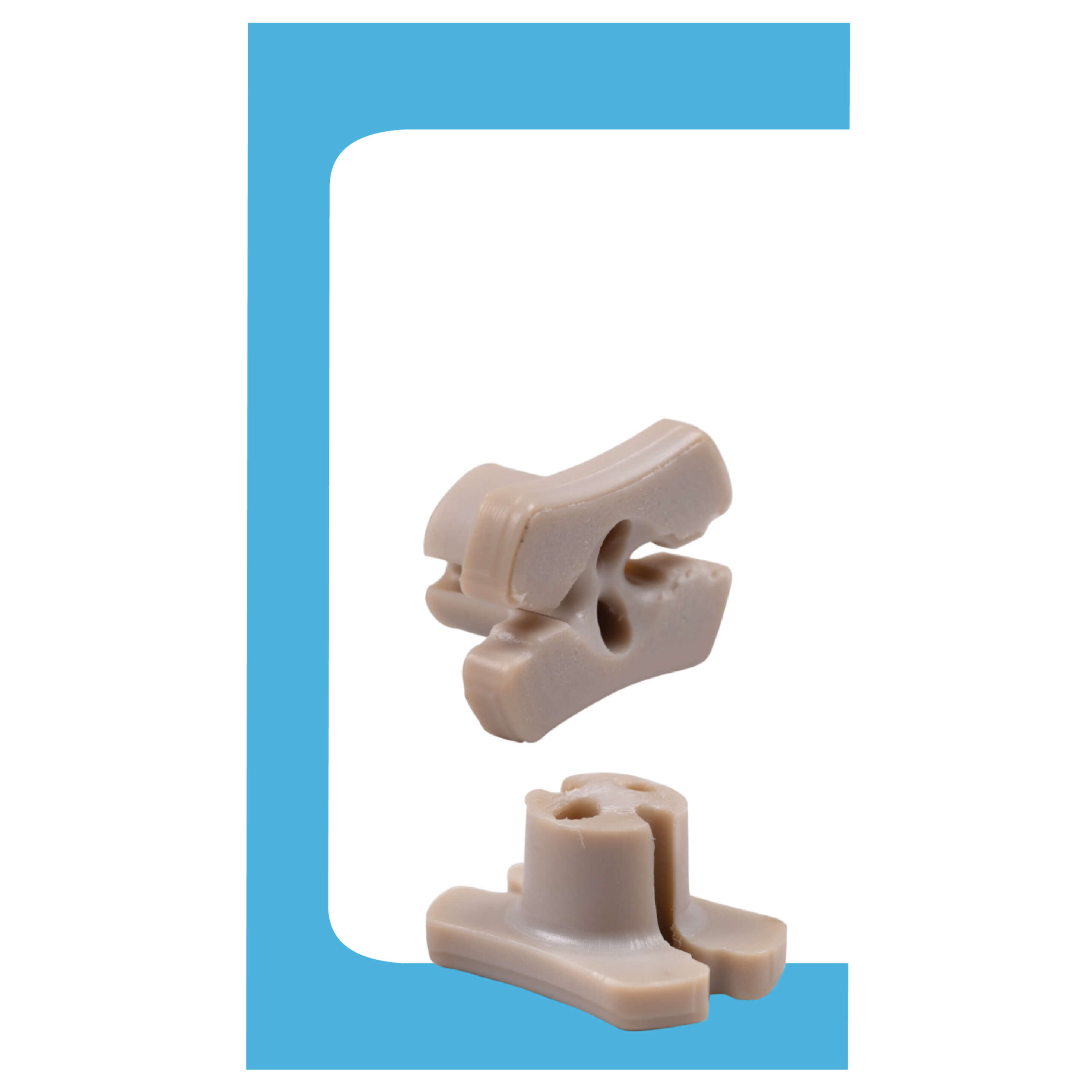 Smart fix peek Tibial Base plate-01